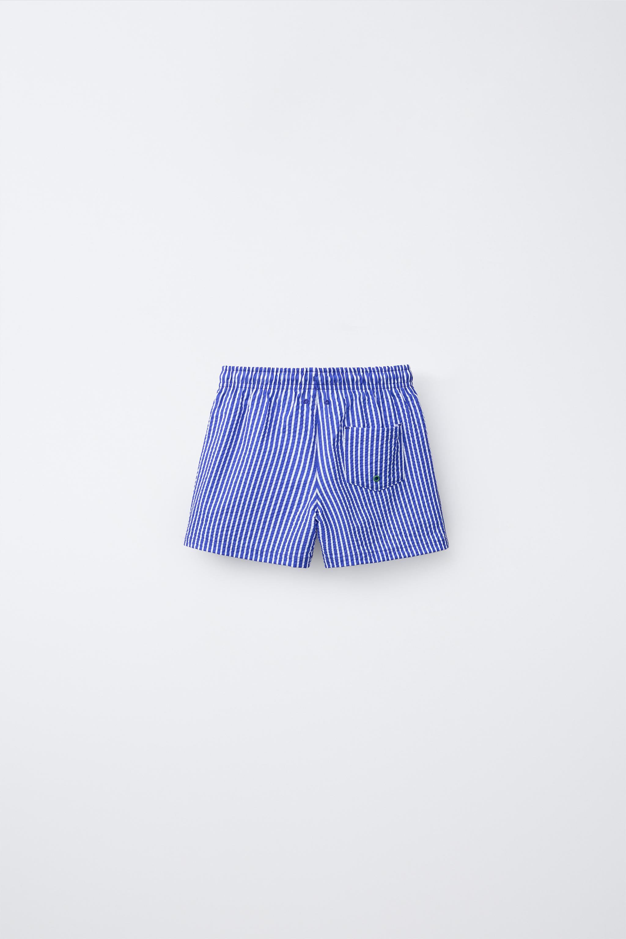 1-6 YEARS/SEERSUCKER SWIM SHORTS